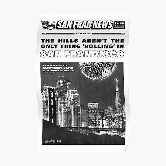 Discover San Frandisco vintage Premium Matte Vertical Poster