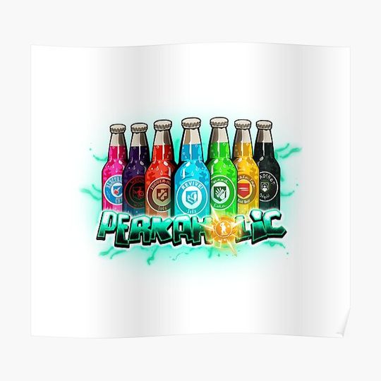 Discover PERK-A-HOLIC! Premium Matte Vertical Poster