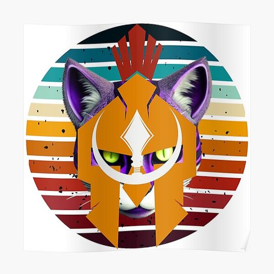 Discover Catuse The Spartan Warier cute design shirt trending Premium Matte Vertical Poster