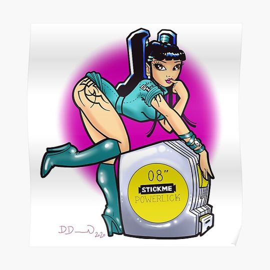 Discover hardware honeys powerlick Premium Matte Vertical Poster