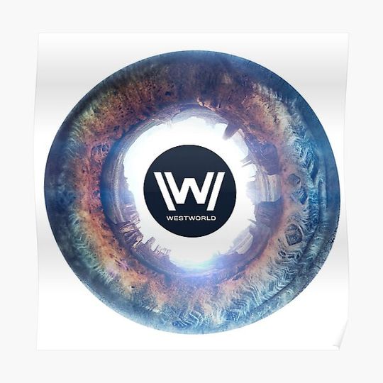 Discover Westworld Eye Logo Premium Matte Vertical Poster