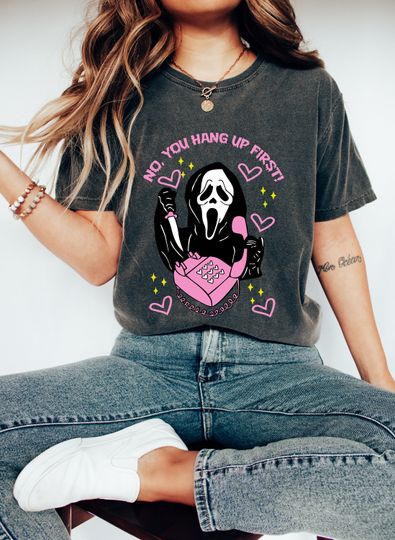 Discover No You Hang Up First Vintage T-Shirt, Scream Movie Shirt