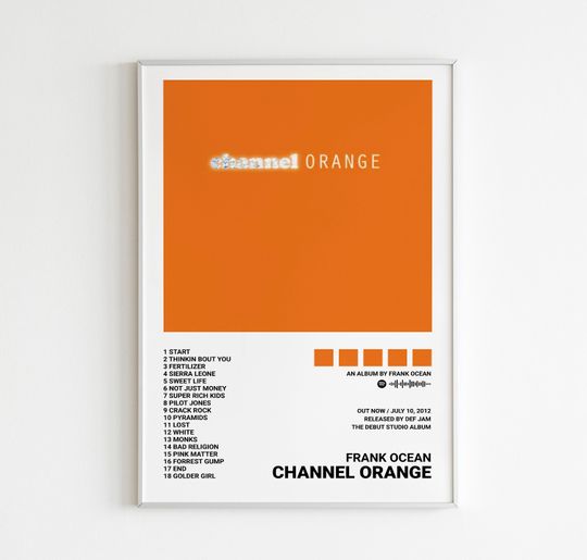 Discover Frank Ocean Posters / Channel Orange Poster