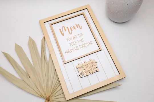 Discover Customized Mom Puzzle Plaque - A Meaningful Wooden