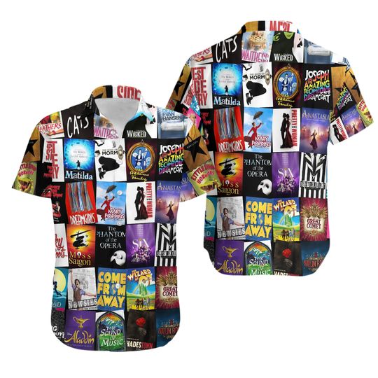 Discover Broadway Musical Theater Hawaiian Shirt Summer Vacation Hawaiian Shirt