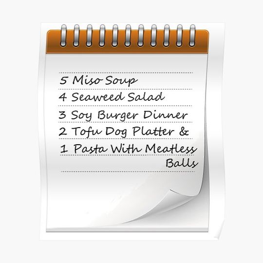 Discover Rent Dinner Order Premium Matte Vertical Poster