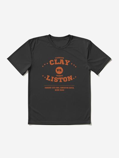 Discover Cassius Clay vs Sonny Liston Boxing Match | Active T-Shirt 