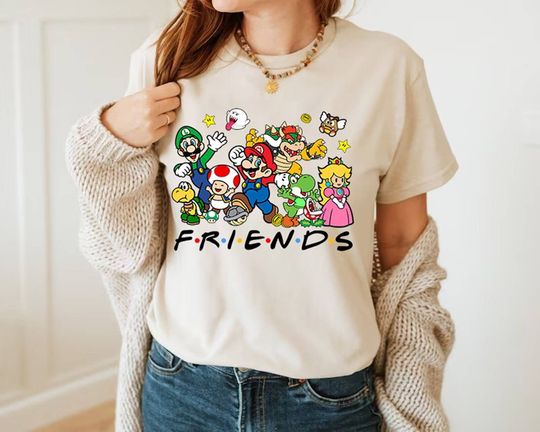 Discover Mario Friends Shirt | Nintendo Super Mario T-shirt | Princess Peach Shirt