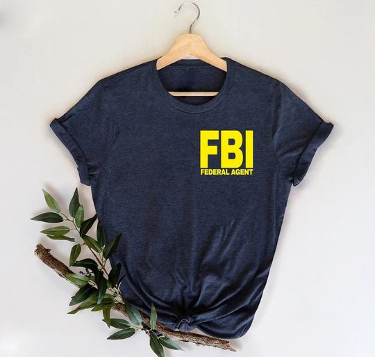 Discover FBI Federal Agent Shirt, Federal Bureau Of Investigation Chest Logo Pocket Shirt