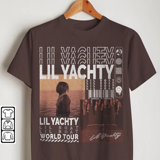 Discover Lil Yachty Rap Shirt, Y2K Hiphop 90s Vintage Merch The Field Trip Tour 2023 T-Shirt