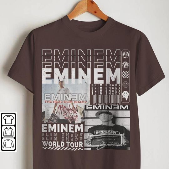 Discover Eminem Rap Shirt, Hiphop 90s Vintage Merch World Tour 2023 Shirt