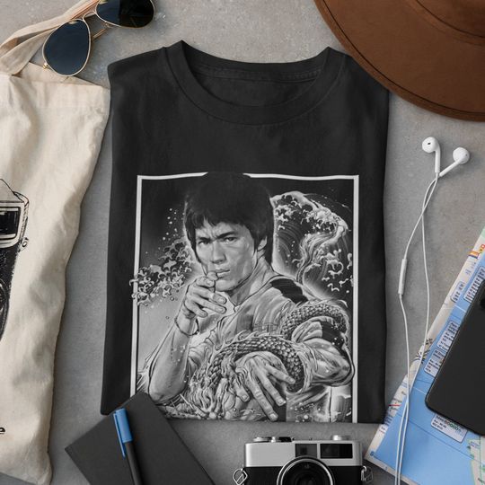 Discover Bruce Lee Martial Arts Kung Fu Dragon T-Shirt