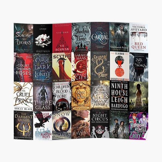 Discover YA young adult fantasy books blanket Premium Matte Vertical Poster