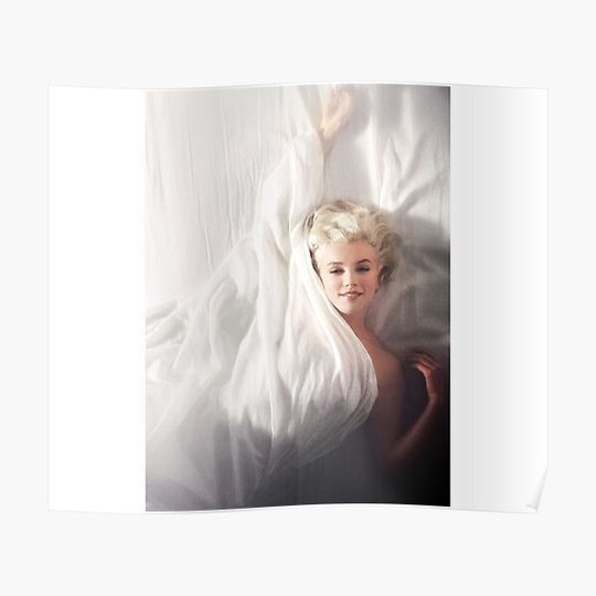 Discover Marilyn Monroe Norma Jean Blonde Bombshell 1950s Pin up Fan Art fan art merch Premium Matte Vertical Poster