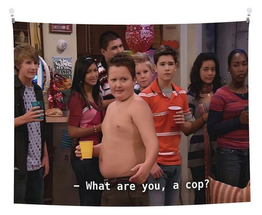 Discover Gibby What are You, A Cop? Tapestry