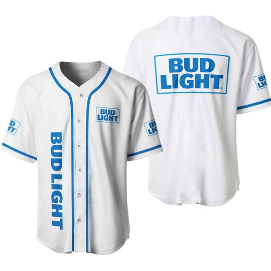 Discover Bud Light White Basketball Jersey Shirt, Beer Lovers Jersey, Bud Light Lovers Jersey