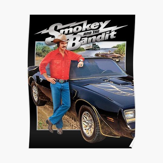 Discover Smokey And The Bandit Reynold Movie Vintage Premium Matte Vertical Poster