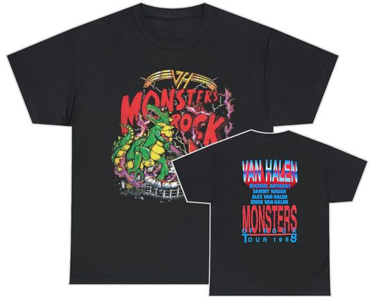 Discover Monsters of Rock 1988 van Tour Shirt