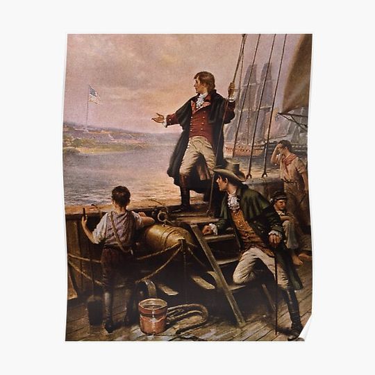 Discover Francis Scott Key - Star Spangled Banner Painting Premium Matte Vertical Poster