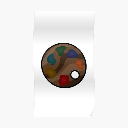 Discover PAINT PALLET Premium Matte Vertical Poster