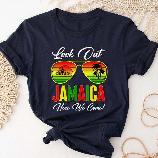 Discover Funny Jamaica Vacation Group Shirt - Airport Theme