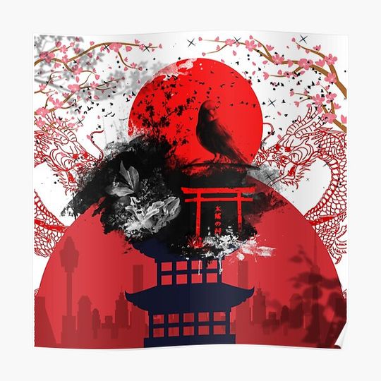 Discover Japan Culture Premium Matte Vertical Poster