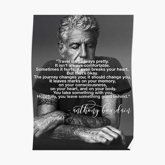 Discover Anthony Bourdain Inspired Premium Matte Vertical Poster