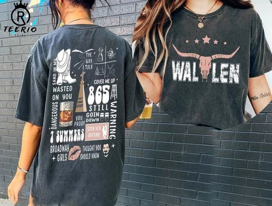 Discover Wallen Western Tour 2023 Merch, Wallen Western Fan Gift, Country Music Shirt, Cowboy Music Merch