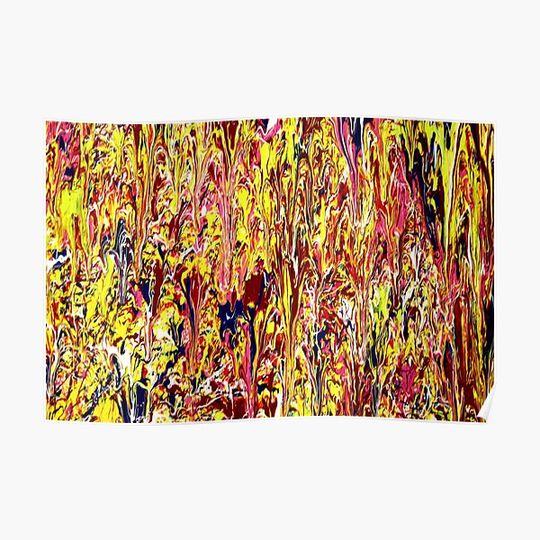 Discover Abstract Jackson Pollock Painting Premium Matte Vertical Poster