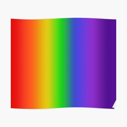 Discover Rainbow Gradient Premium Matte Vertical Poster