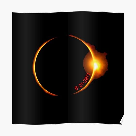 Discover solar eclipse 2017 Premium Matte Vertical Poster