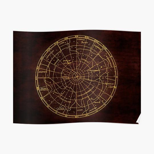 Discover Constellation Map - Star Chart Premium Matte Vertical Poster