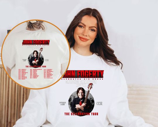 Discover John Fogerty Celebration Concert Shirt, John Fogerty Celebration Tour 2023 Sweatshirt