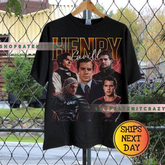 Discover Henry Cavill Tribute Vintage T-Shirt for Fans