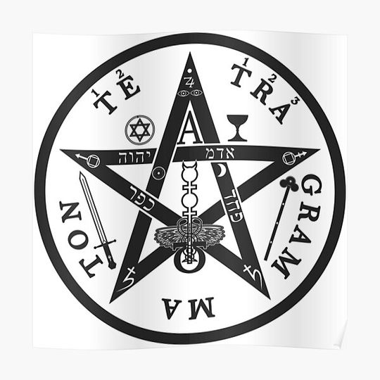 Discover Tetragrammaton Premium Matte Vertical Poster