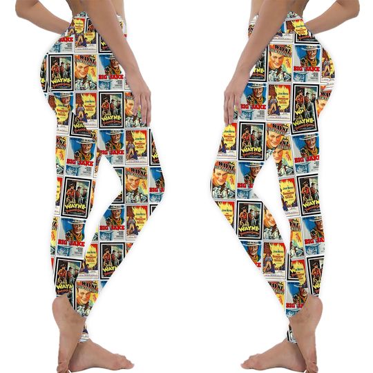 Discover John Wayne Classic Movies Collage Leggings