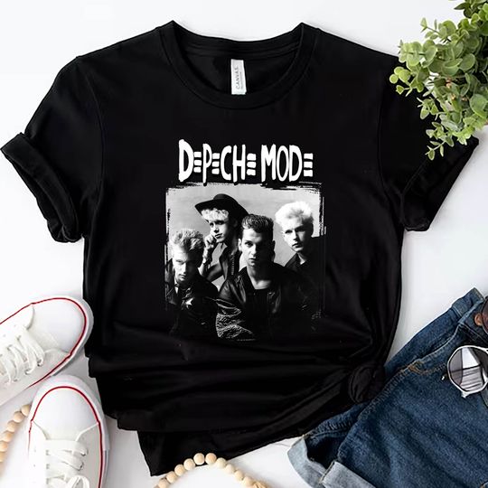 Discover Rock Band Depeche Mode Tour 1988 Vintage T-Shirt, Depeche Mode Tour 2023 Shirt