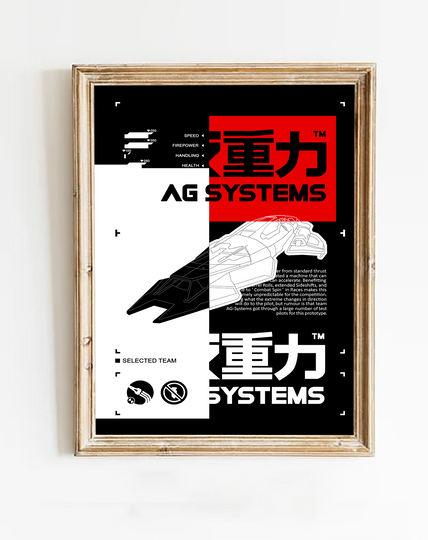 Discover Wipeout 2049 - Ag Systems - Coverart Premium Matte Vertical Poster