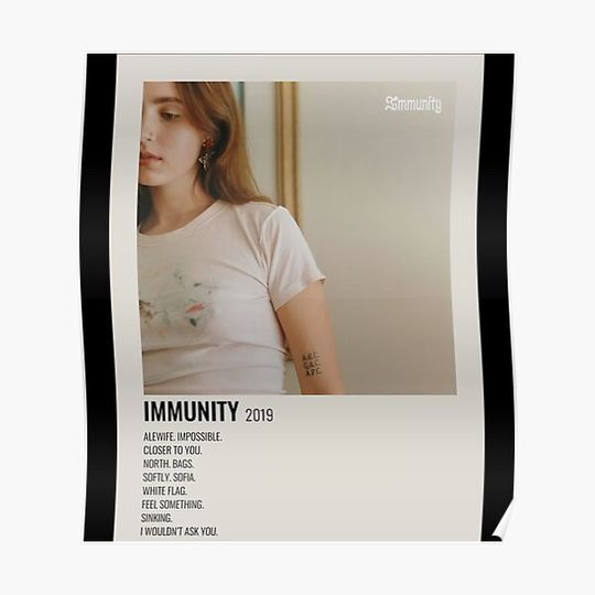 Discover Clairo Immunity Album Premium Matte Vertical Poster