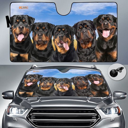 Discover Rottweiler Car Sun Shade