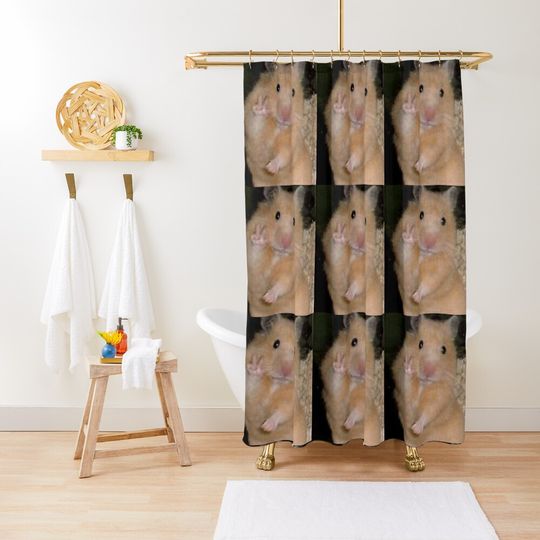 Discover Hamster Shower Curtain