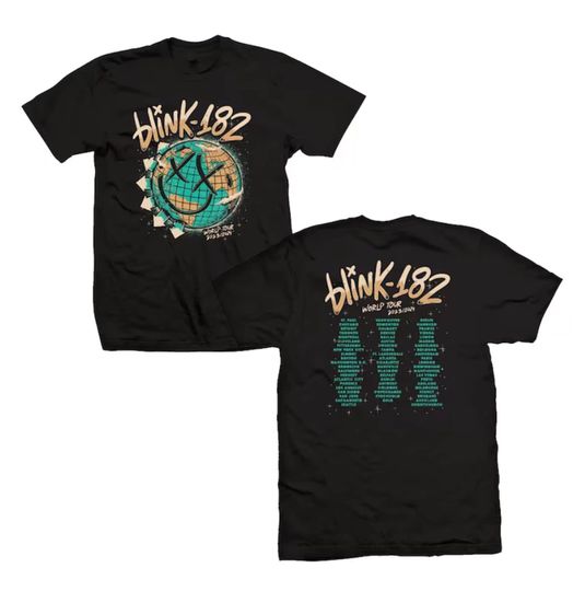 Discover NEW-2 Sided 182 The World Tour 2023 2024 Shirt, Tshirt