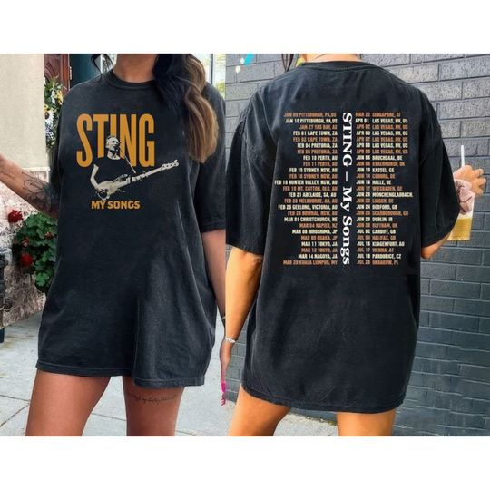 Discover STING MY SONGS Tour 2023 Shirt , Sting Music T-shirt