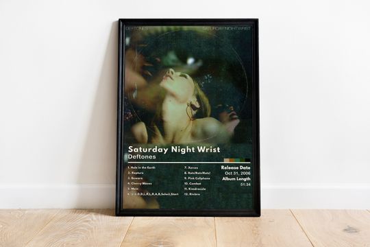 Discover Deftone, Deftone Poster, Saturday Night Wrist Poster, Album Cover Poster