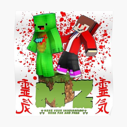 Discover JJ's Maizen And Mikey Premium Matte Vertical Poster