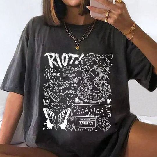 Discover Paramore Shirt, Vintage Paramore Album Lyric Merch Tee
