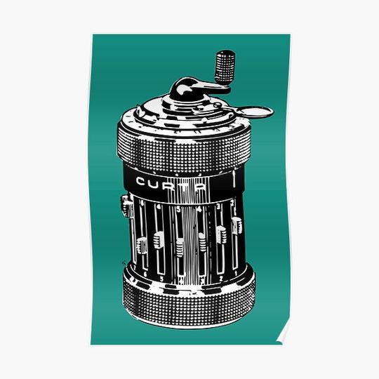 Discover Curta Calculator Premium Matte Vertical Poster