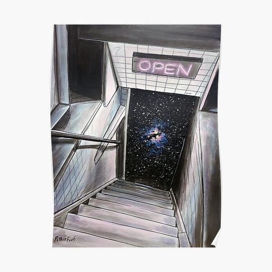Discover The Door is open Premium Matte Vertical Poster