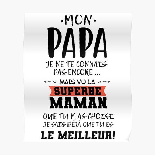 Discover Future Dad Gift Idea Ad Pregnancy New Papa Premium Matte Vertical Poster