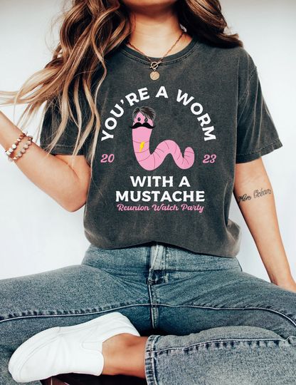 Discover You're A Worm With A Mustache Tee